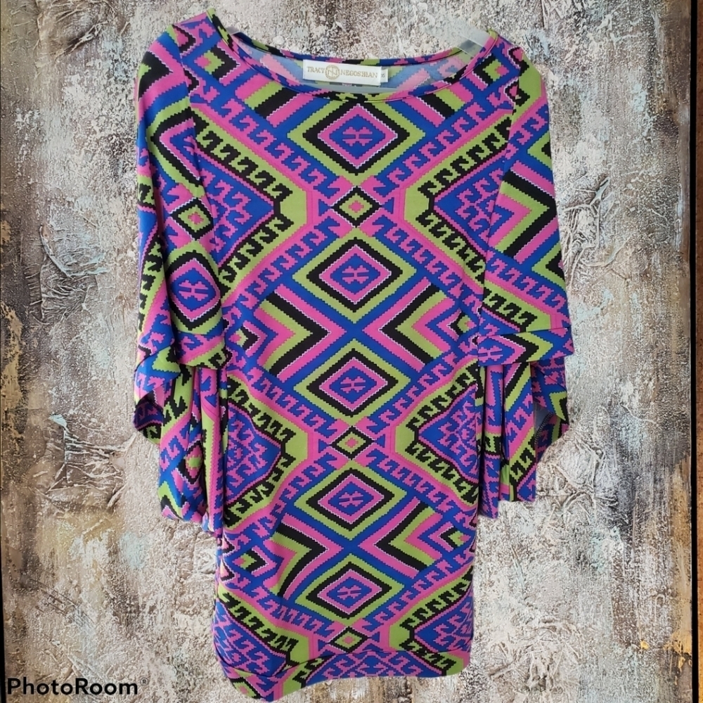 Tracy Negoshian Aztec Inspired Tunic Top